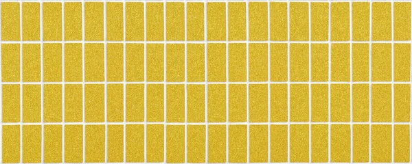 Золотая керамическая плитка с белой начинкой — стоковое фото