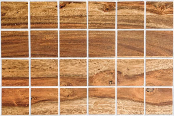 Sheesham sisu wood tile with 24 squares in rectangular form — Stock Photo, Image
