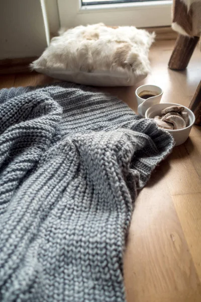 cozy home concept, danish hygge style and their art of happy life