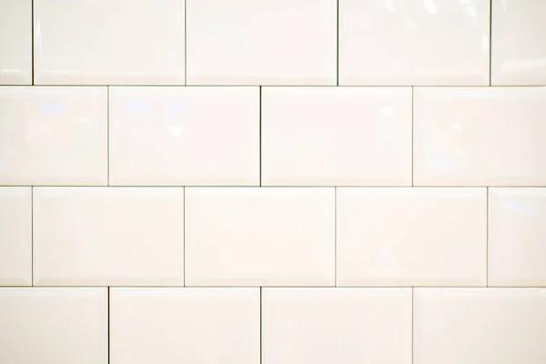 White Ceramic Rectangular Tiles Rectangle Form Black Filling — Stockfoto