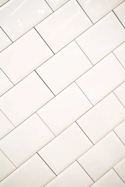 White Ceramic Rectangular Tiles Rectangle Form Black Filling — Stockfoto