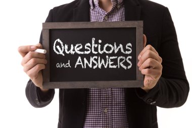 sign questions and answers clipart
