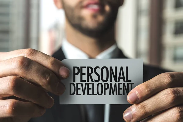 Paper with sign personal development — Stock Photo, Image