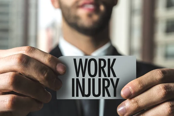 Paper with sign work injury — Stock Photo, Image