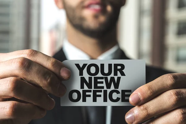 Unterschreiben Sie Ihr neues Büro — Stockfoto