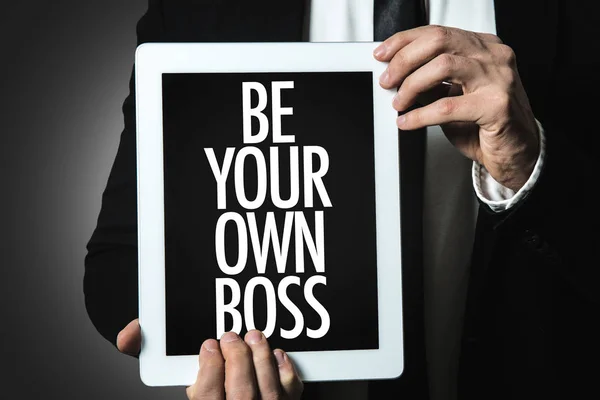 Inscription be your own boss — Stock Photo, Image