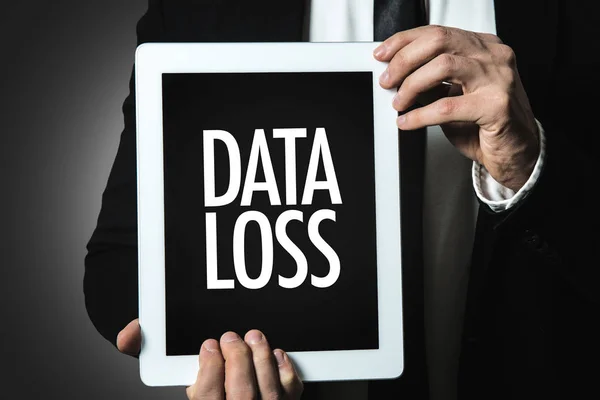 Tableta con inscripción Data Loss — Foto de Stock