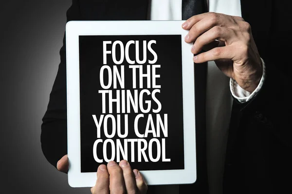 Focus on things you can control — Stock Photo, Image