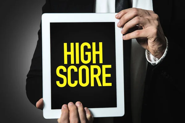 Inscriptie hoge score — Stockfoto