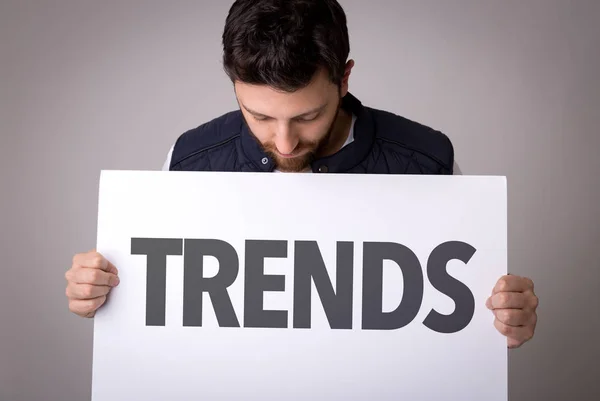 Paper with sign trends — Stock Photo, Image