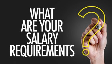 What Are Your Salary Requirements? clipart