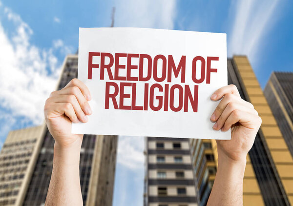paper with sign Freedom of Religion