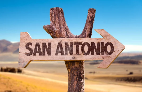 San antonio wooden signpost — Stock Photo, Image