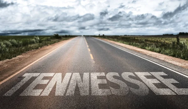 Знак Теннеси на дороге — стоковое фото