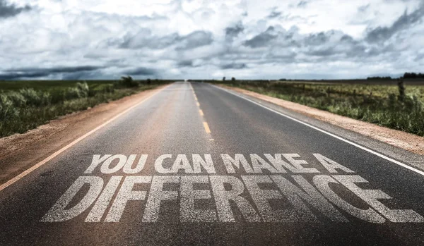 You can make difference sign — Stock Photo, Image