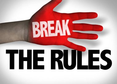 kırmızı el üzerinde yazıt