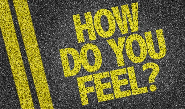 Ondertekenen How Do You Feel? — Stockfoto
