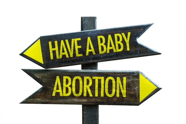 Have Baby vs Abortion — Stock Photo, Image