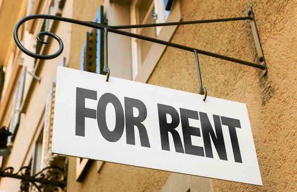 Sign with inscription for rent — Stock Photo, Image