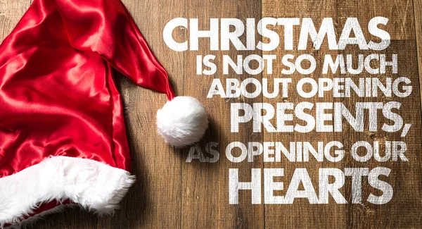 Julen är inte så mycket om öppning presenterar — Stockfoto