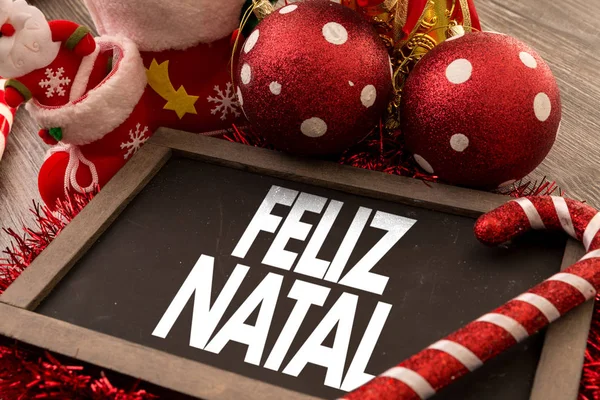 Счастливого Рождества (на португальском) ) — стоковое фото
