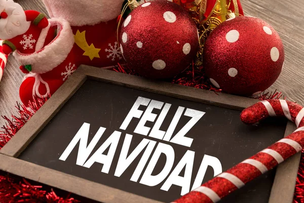 Merry Christmas (in Spanish) — Stock Photo, Image