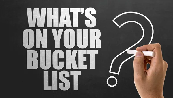Sign whats on your bucket list — Stock Photo, Image