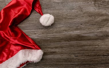 Noel Baba şapkası ile Noel şablonu