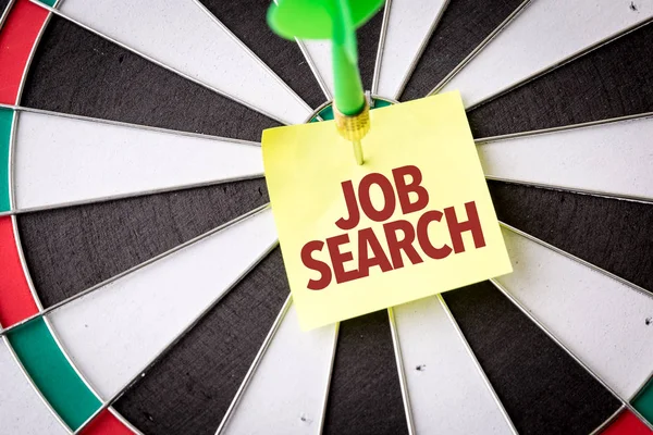 Darts target with inscription job search — Stock Photo, Image