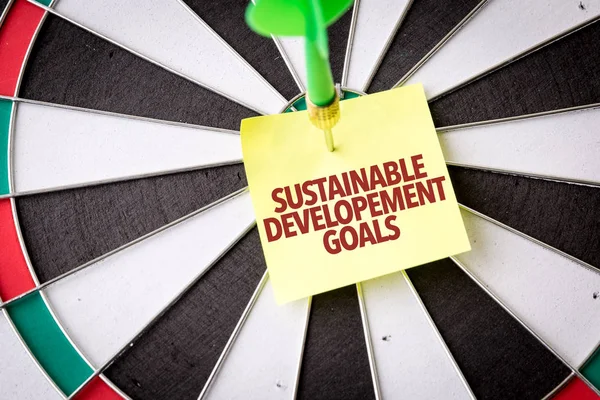 Inscription sustainable development goals — Stock Photo, Image