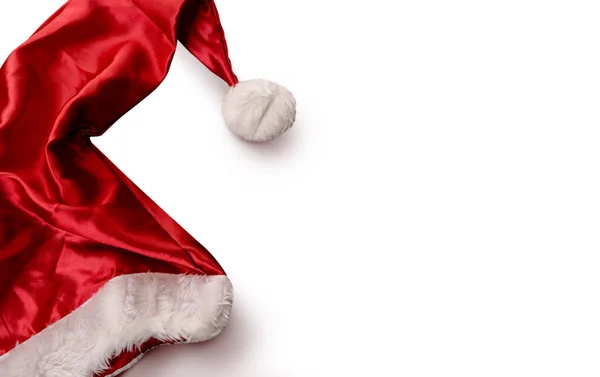 Christmas template with santa hat — Stock Photo, Image