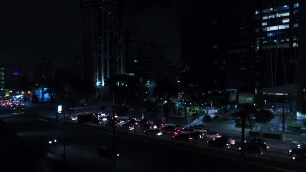 Vista aérea da Avenida Faria Lima em São Paulo, Brasil — Vídeo de Stock