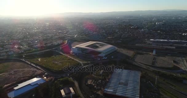 Veduta aerea del distretto di Itaquera a San Paolo, Brasile — Video Stock