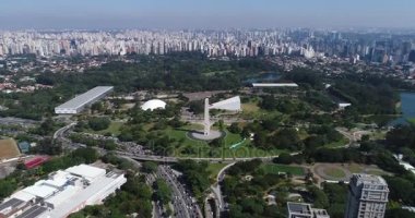 Ibirapuera Sao Paulo, Brezilya için havadan görünümü