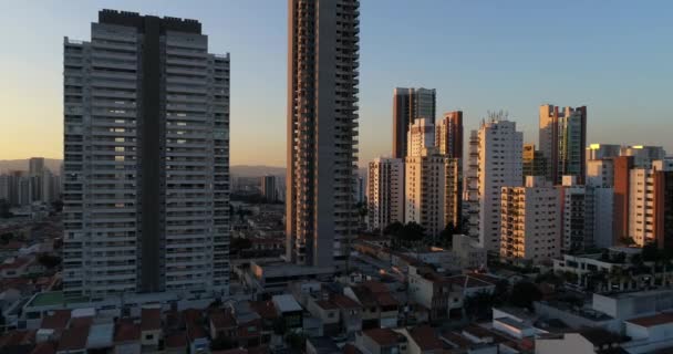 Vista aérea de Tatuape, Sao Paulo, Brasil — Vídeos de Stock