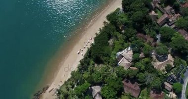 Paradise Beach Ilhabela, Brezilya için havadan görünümü