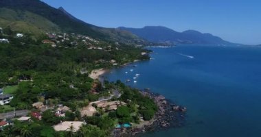 Paradise Beach Ilhabela, Brezilya için havadan görünümü