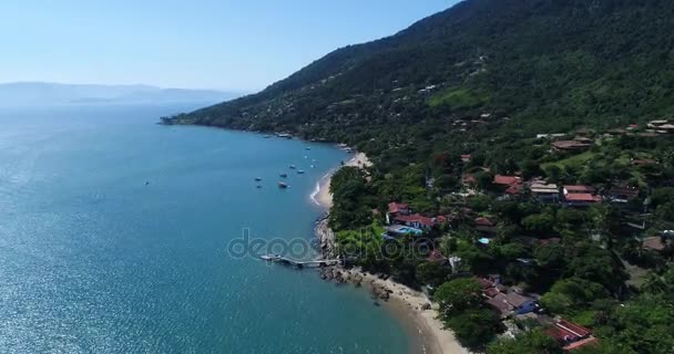 Luchtfoto van Ilhabela, Brazilië — Stockvideo