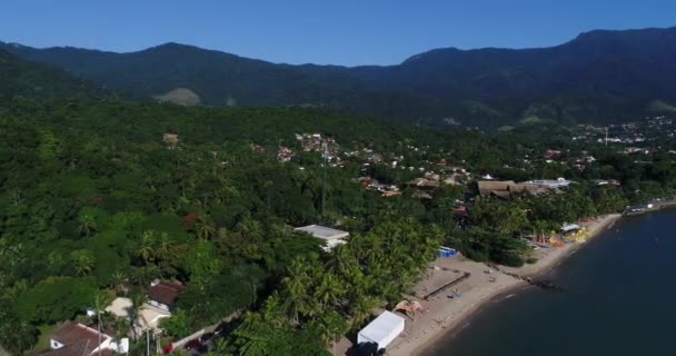 Letecký pohled na Ilhabela, Sao Paulo, Brazílie — Stock video