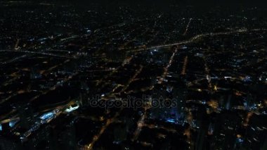 Gece, Brezilya Hava görünümü Sao Paulo şehir