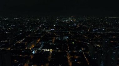 Gece, Brezilya Hava görünümü Sao Paulo şehir