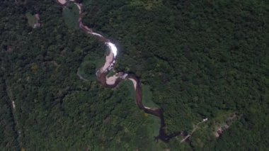 Yağmur ormanlarında, Latin Amerika Nehri'nin Üstten Görünüm