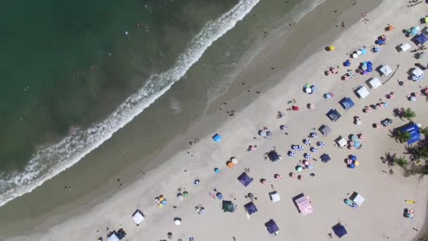Barra en iyi görünümü yapmak Una Beach, Sao Paulo, Brezilya — Stok video
