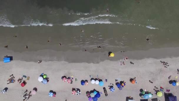 Bir Beach Üstten Görünüm — Stok video
