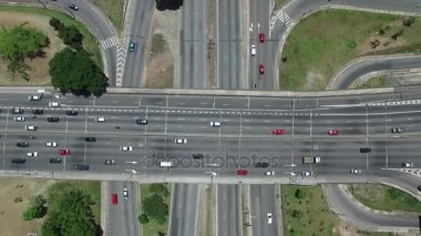 Sao Paulo, Brezilya için Radyal Leste Caddesi'nin Üstten Görünüm