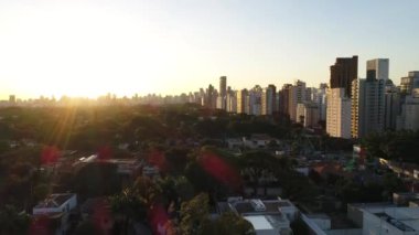 Sao Paulo şehir, Brezilya havadan görünümü