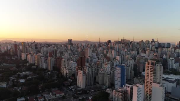 Vista aérea de la ciudad de Sao Paulo, Brasil — Vídeo de stock