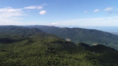 Sao Paulo kıyı şeridi - Litoral Norte, Brezilya havadan görünümü