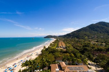 Juquehy Beach, Sao Paulo, Brezilya havadan görünümü