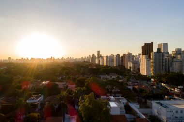 Sao Paulo şehir, Brezilya havadan görünümü